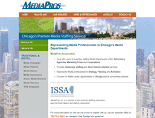 Tablet Screenshot of mediaprostaffing.com